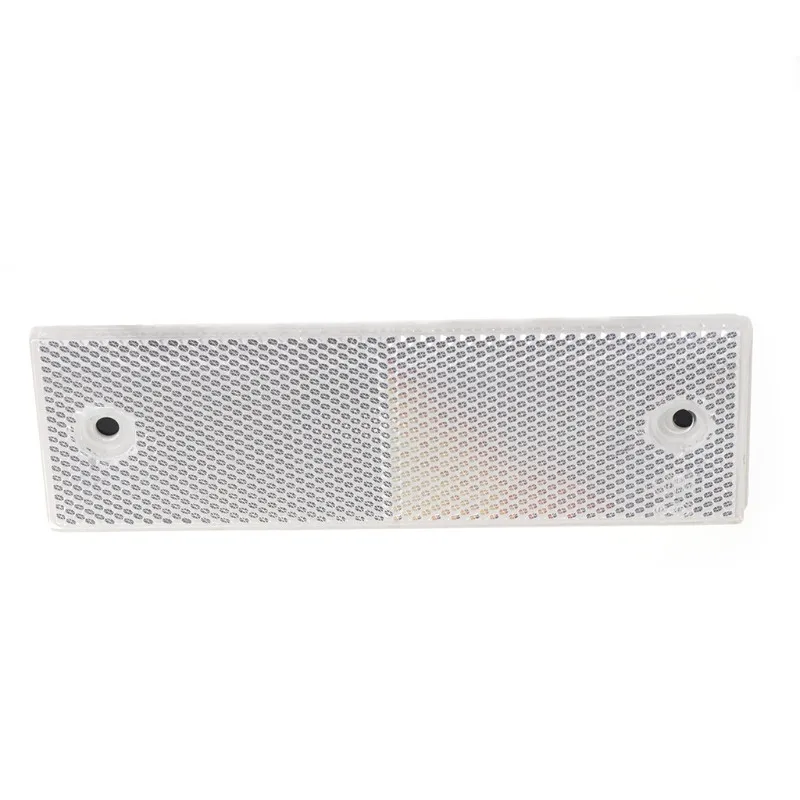 White with hole Белый красный Предупреждение Светоотражающая пластина/Лента отражатель наклейки для автомобиля грузовика - Цвет: White with hole