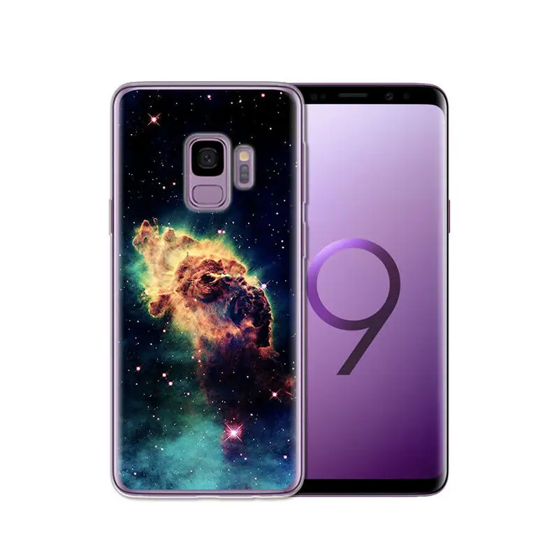 For Samsung Galaxy S6 S7 S8 S9 Edge Plus shell Soft Silicone TPU coque capa Starry sky phone Case Cover etui funda Romantic cool |