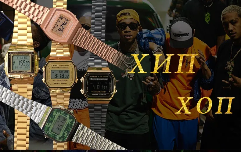Casio часы золотые часы мужчины лучший бренд класса люкс LED цифровые водонепроницаемые кварцевые мужские часы спортивные военные наручные часы relogio masculino reloj hombre erkek kol saati montre homme zegarek meski