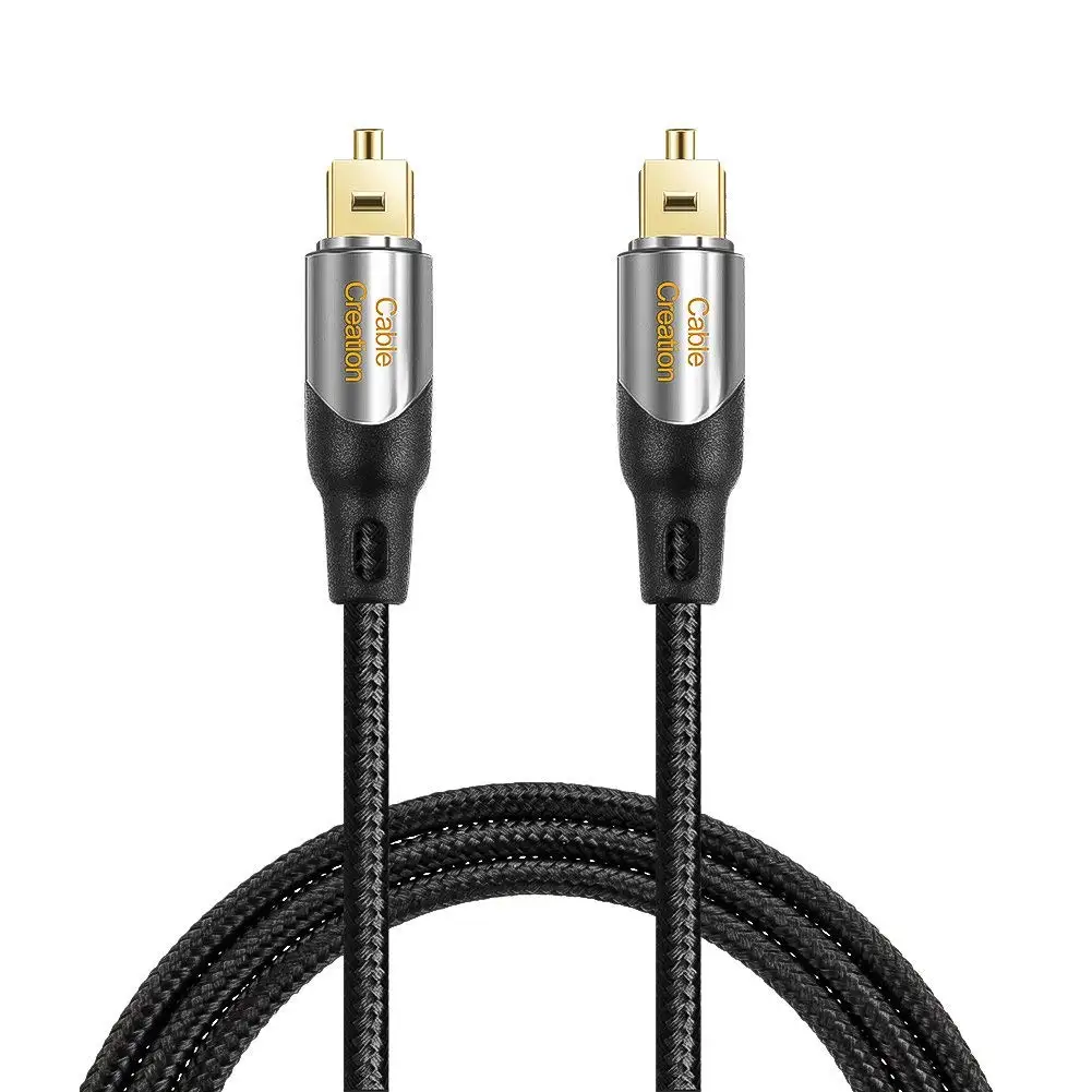 Цифровой оптический аудио кабель JORINDO 15FT Toslink мужской SPDIF с нейлоновой оплеткой