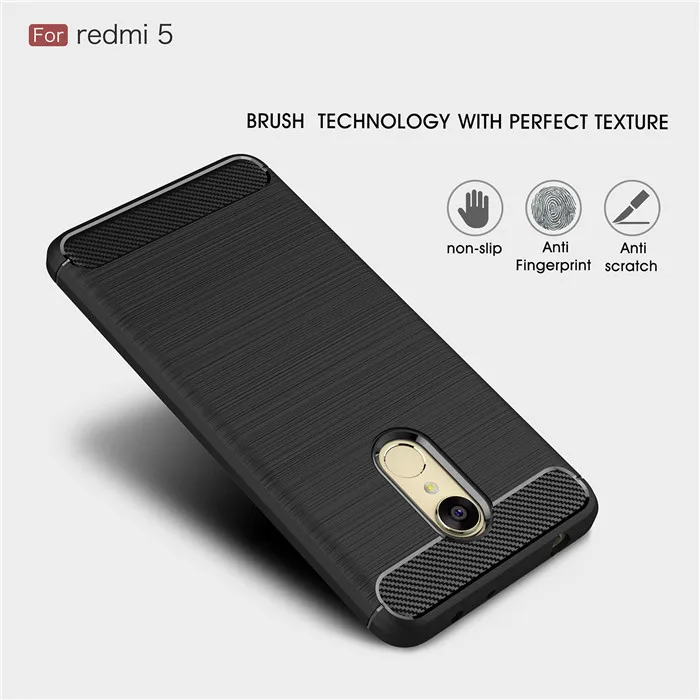 Мягкий силиконовый чехол TRISEOLY для Xiaomi Redmi 5 7 дюйма из углеродного волокна 99 Plus