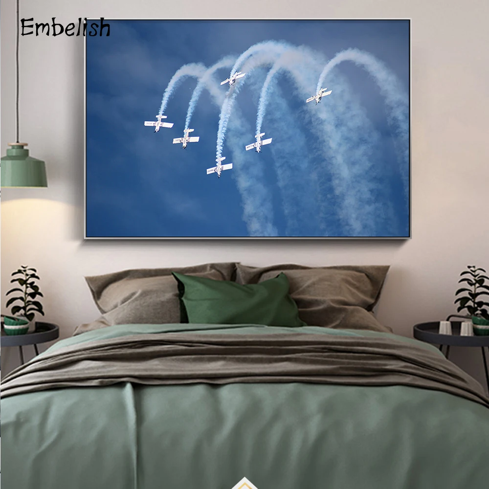 Украшение 1 шт. самолеты выровненный пейзаж Современный домашний декор настенные