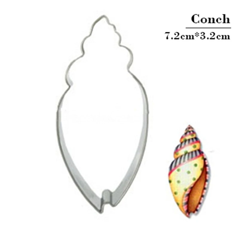 

Conch Shape Mold Frame Egg Biscuit Cookie Cutter Tools for Cooking Multi Cake Decorating Fondant Stainless Steel Top Sales