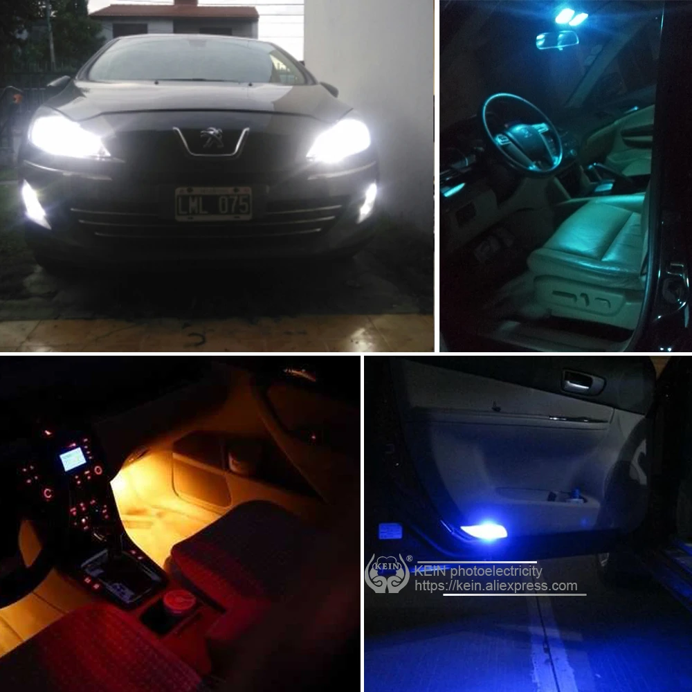 Светодиодные лампы KEIN t10 W5W 2835 9SMD для автоматического чтения боковые клиновидные
