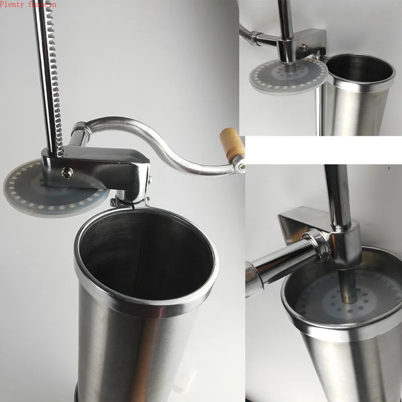 3 литра большая Домашняя колбаса для мяса шприц из нержавеющей стали Ручная