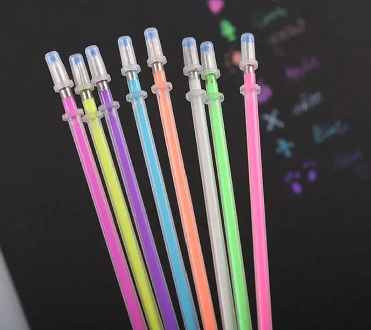 

1 pen + 8 refills / set Colorful chalk gel pen , watercolor 8 in 1 gel pen set for DIY album scrapbooking , decorative painting