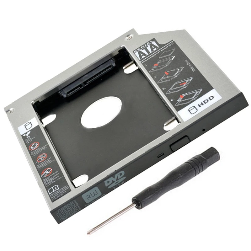 Мм 9 5 мм Универсальный SATA 2nd HDD SSD жесткий диск caddy bay адаптер для ASUS x550c x550b x550v x550d x450c