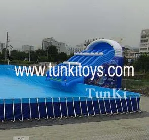 Открытый Прямоугольный Металлический Каркас бассейн для продажи |