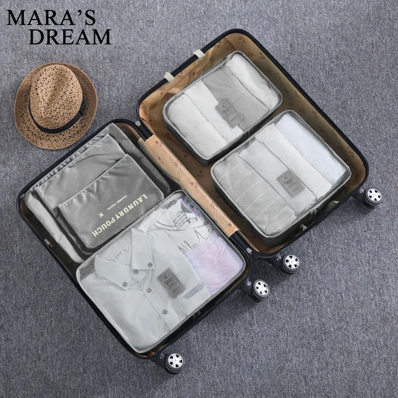 Mara's Dream новинка 2019 6 шт./компл. для мужчин и женщин багажные дорожные сумки