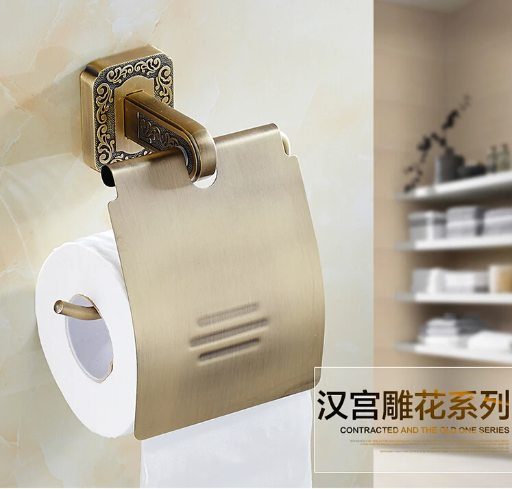 

Высококачественный античный держатель для туалетной бумаги, медный держатель для рулона бумаги, коробка для салфеток, оборудование для ван...