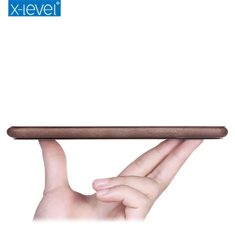 X Level кожаный ультра тонкий флип чехол для телефона iPhone полный защитный книжка с