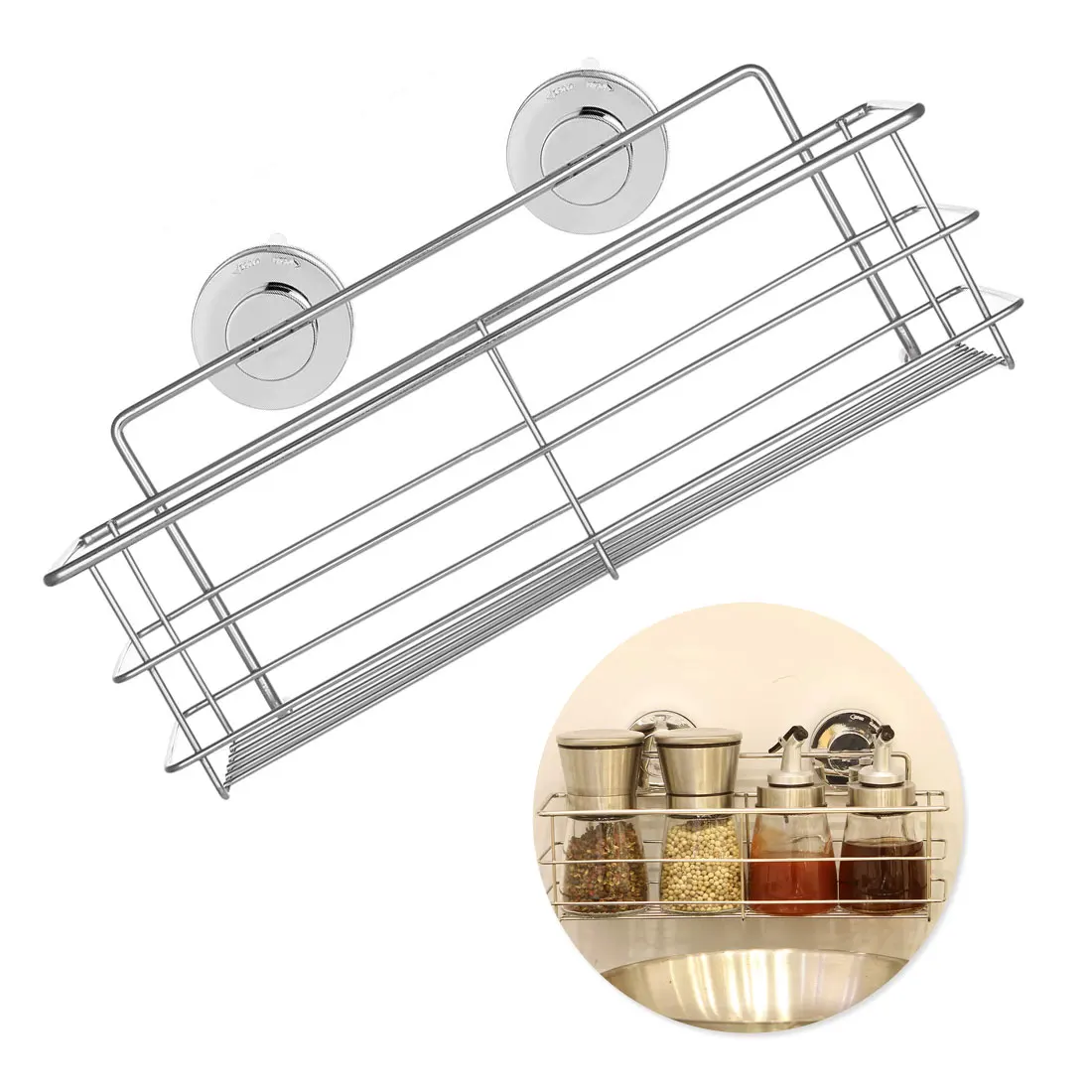 1 шт. Настенные Крючки Присоски из нержавеющей стали для ванной комнаты без