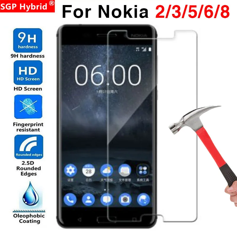 Защитное стекло для Nokia 5 6 8 3 2 закаленное на Nokia2 Nokia3 Nokia5 Nokia6 Nokia8 Защитная пленка