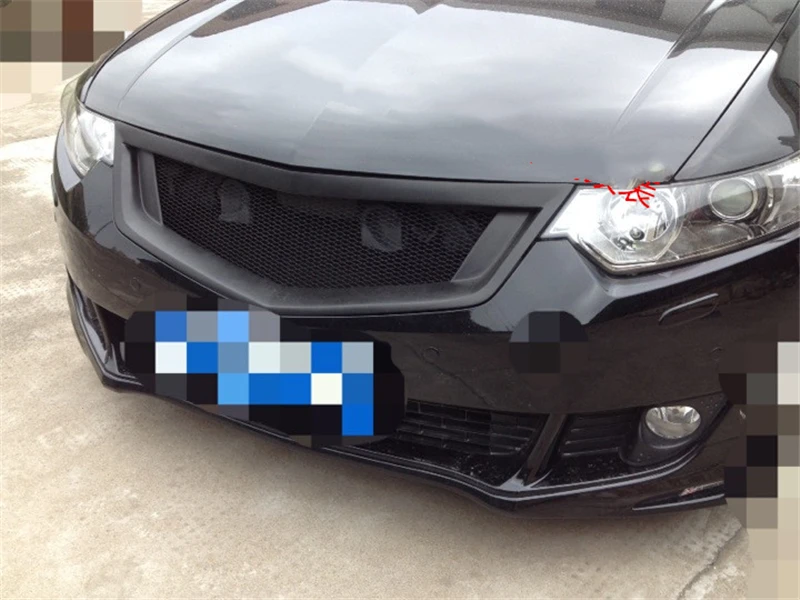 Использовать для Honda Accord евро MK8 гоночные Грили 2009 10 11 12 лет углеродное волокно рефитт передний центр гоночная решетка крышка аксессуары