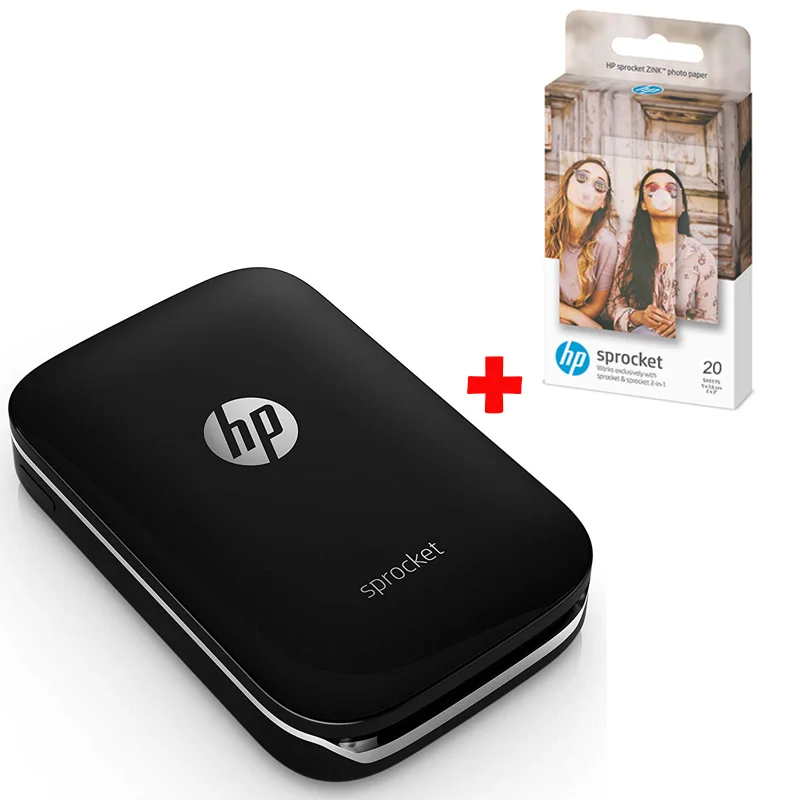 Mixed 1 Hp Sprocket портативный фотопринтер для 5*7,6 см(2x3-дюймов) липкая Zink фотобумага легко печатать фотографии в социальных сетях - Цвет: Mixed 1