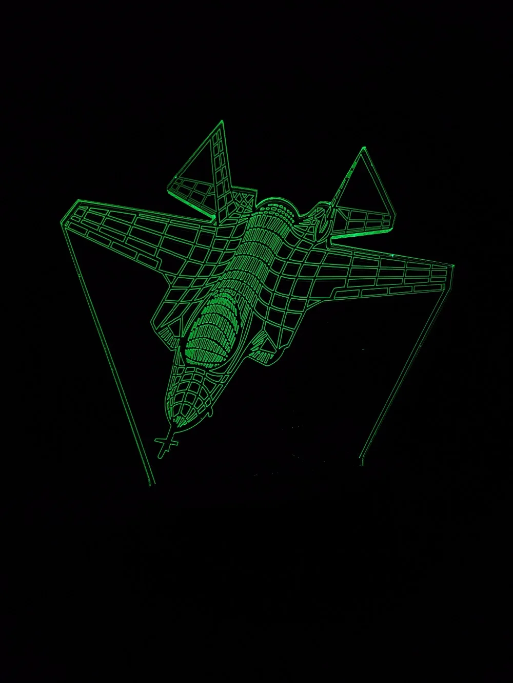 Крутой 3D самолет Ночник LED RC игрушка мальчик подарок воздушная война боец