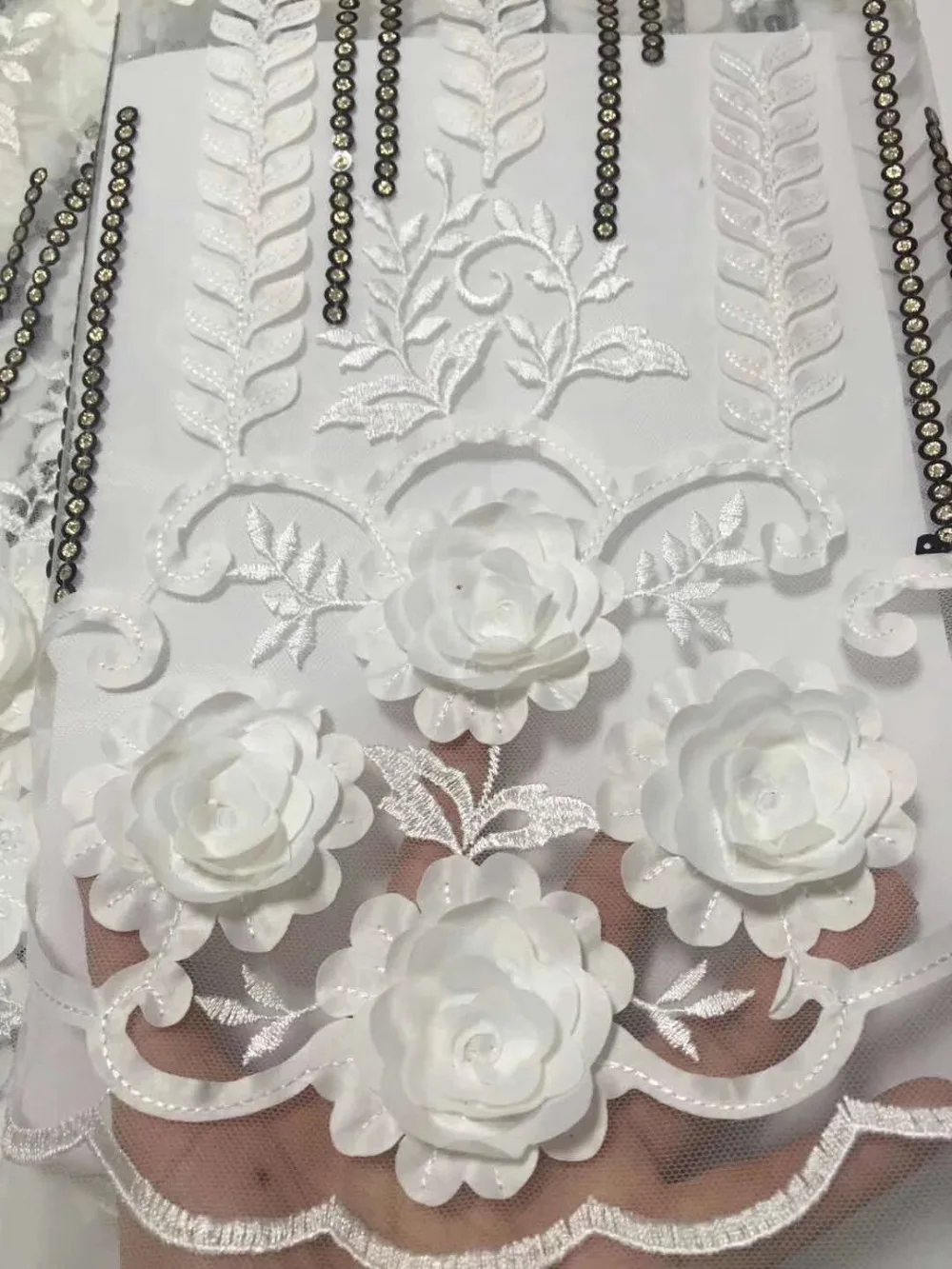 Бесплатная доставка белая африканская кружевная ткань 2019 высококачественный