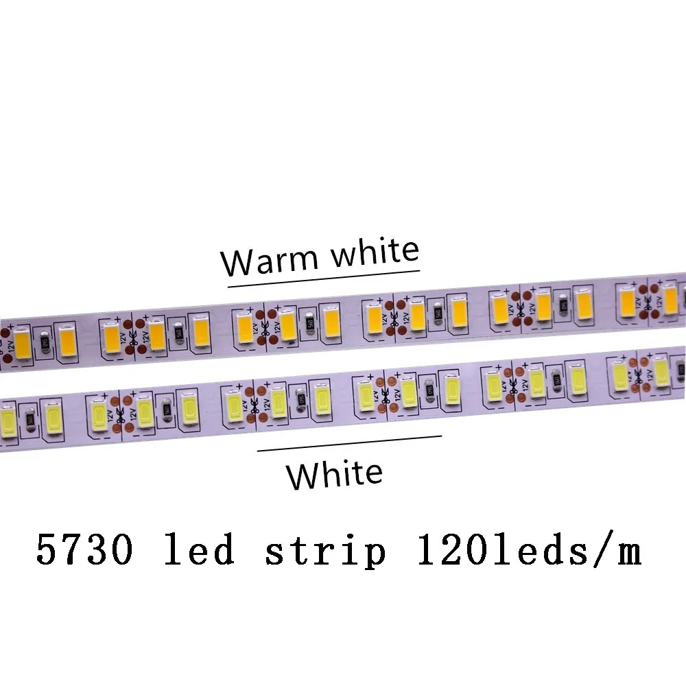 5730-120leds-1m SMD 2835 5630 5050 60/120/240/480 светодиодов/m цветных(RGB) светодиодных лент: 5 м 300/600/1200/2400 светодиодов/M DC12V 24V W RGB LED полосы света Гибкие светодиодные ленты - Испускаемый цвет: 5730-120leds-1m