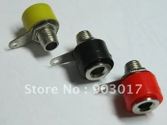 Банан Джек для 4 мм вилка 3 вида цветов красный и черный желтый 1500 шт в партии