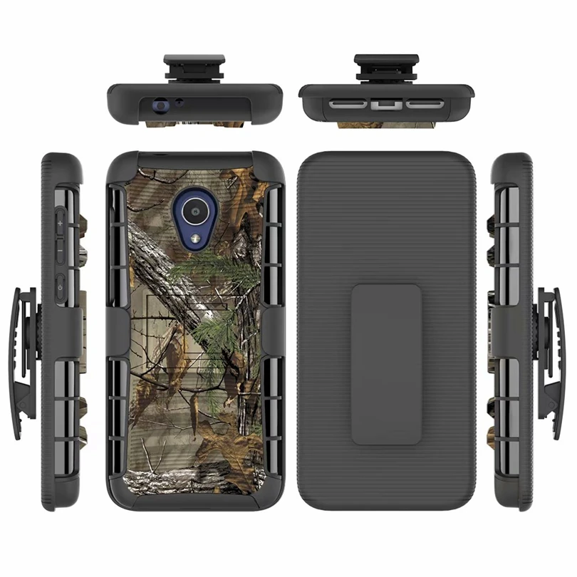 For Alcatel XL Evolve Case Hybrid Heavy Duty 3 in 1 Military Camo Hard Shockproof Belt Clip Stand Cover | Мобильные телефоны и