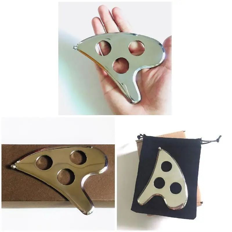 Массажные инструменты Gua Sha для скребка из нержавеющей стали пластина GuaSha