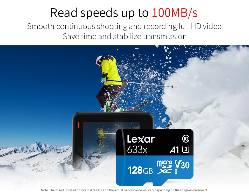 Lexar Micro SD карта 64 Гб класс 10 16 Гб карта флэш-памяти TF карта tarjeta Micro SD 128 Гб Microsd sd-карта carte Бесплатный адаптер