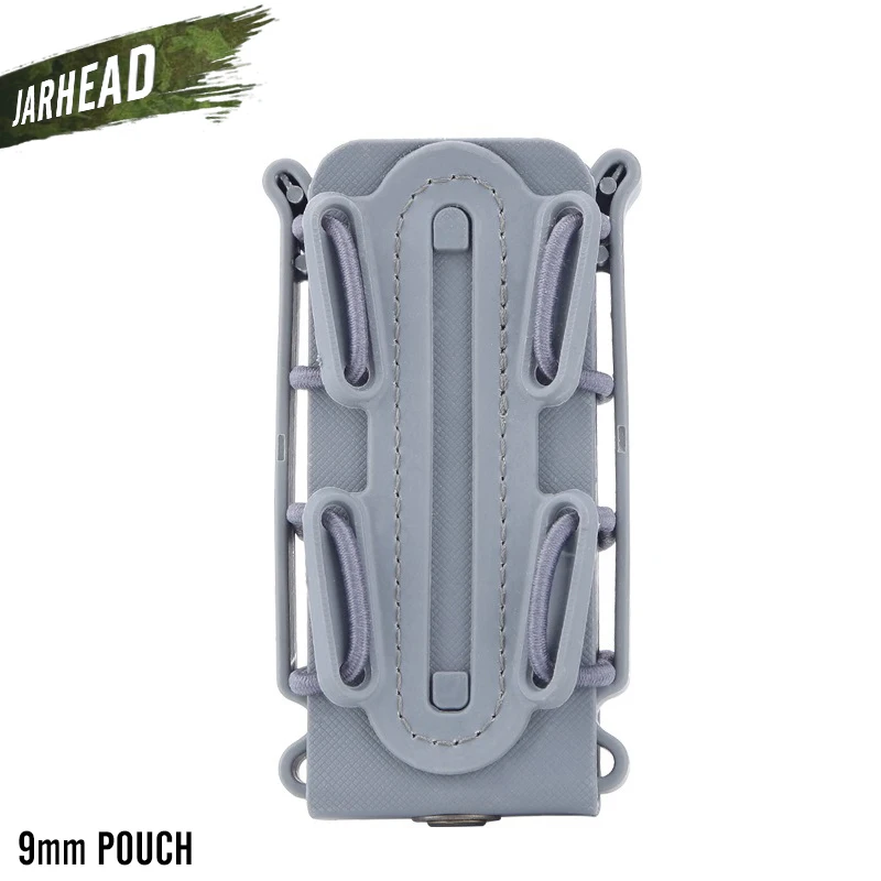 9mm-Gray 5,56 мм/7,62 мм/9 мм быстро маг Чехол Тактический Подсумок Чехол Molle ремень быстро прикрепить Перевозчик кобура 5,56 7,62 9 мм чехол - Цвет: 9mm-Gray