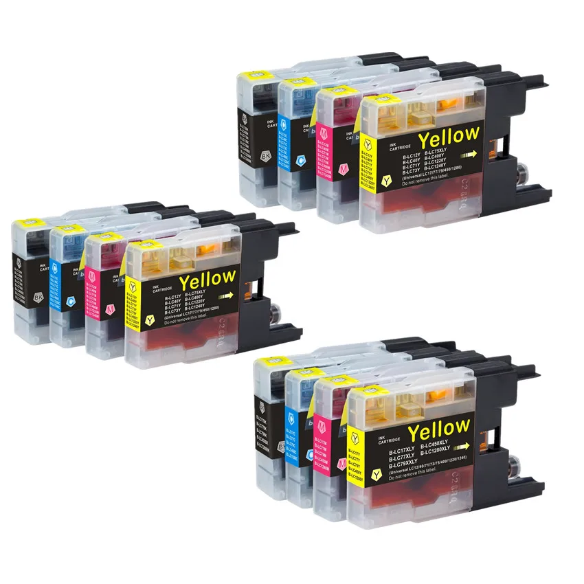 

compatible FOR Brother LC12 LC40 LC71 LC73 LC75 LC400 LC1220 LC1240 Ink Cartridge For Brother MFC-J6910CDW J6710CDW DCP-J525N