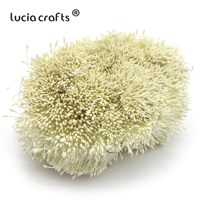 C7 Ivory Lucia crafts 576 шт 1 мм разноцветный цветок тычинки цветочные украшения торта Двойные головки DIY материалы ручной работы C1301 - Цвет: C7 Ivory