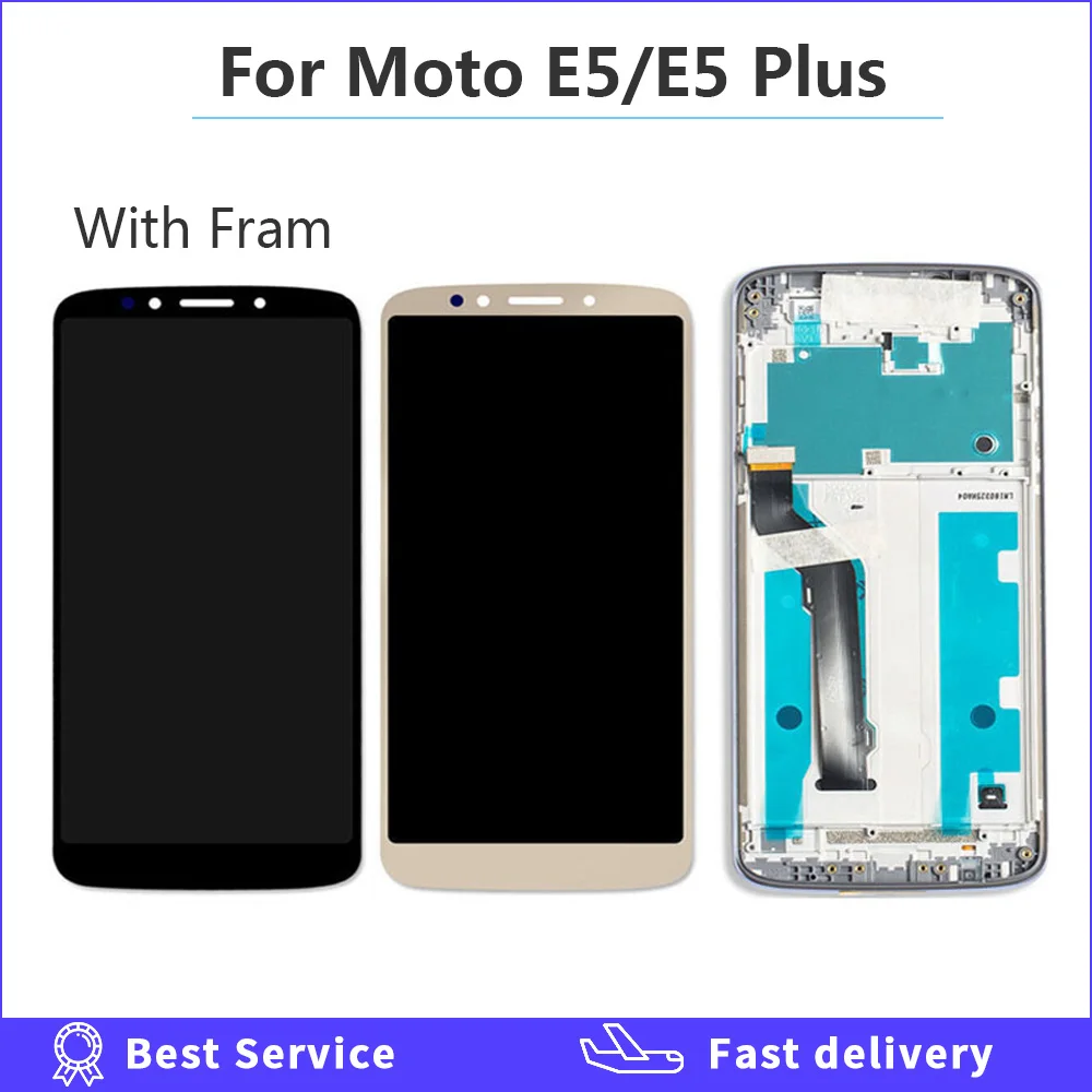 ЖК дисплей сенсорная панель со стеклянным сенсором в сборе для Motorola Moto E5 XT1944/E5 Plus