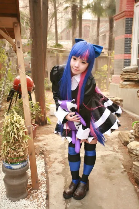 New Free Shipping Panty &amp Stocking Casual Garterbelt Cosplay Costume Anime girl dress | Тематическая одежда и униформа