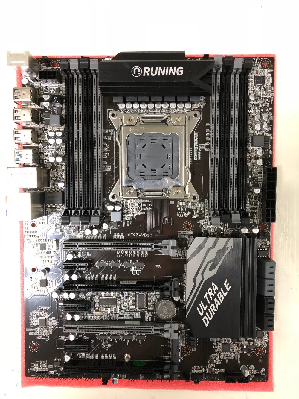 Материнская плата с 8 слотами ОЗУ Runing X79 материнская плата с Intel core i7 3960X3,3 GHz абсолютно новая память 64G(8*8G) DDR3 1600MHz