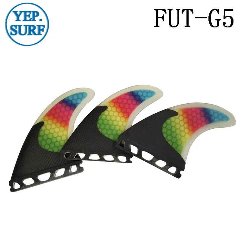 Surf Future Fin G5 плавник для доски серфинга Радужный углеродный из стекловолокна