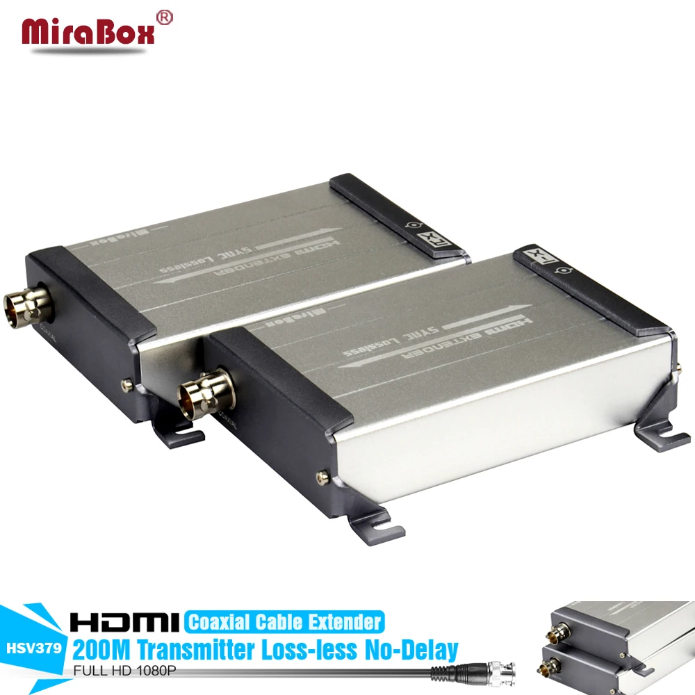 Hdmi удлинитель для коаксиального кабеля HSV379 Full HD 1080P HDMI RG59/RG 6U коаксиальный кабель