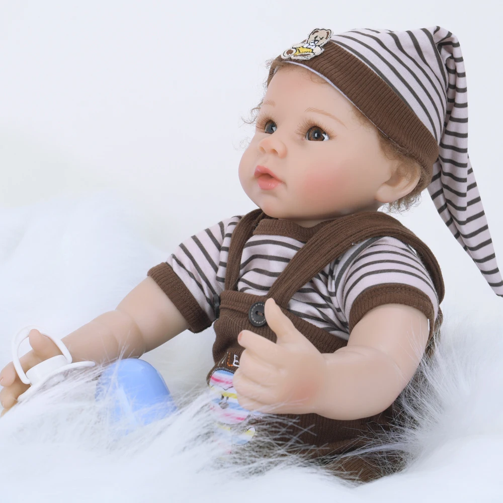55 см мягкая силиконовая кукла Reborn Baby 22 &quotигрушка для девочек новорожденная