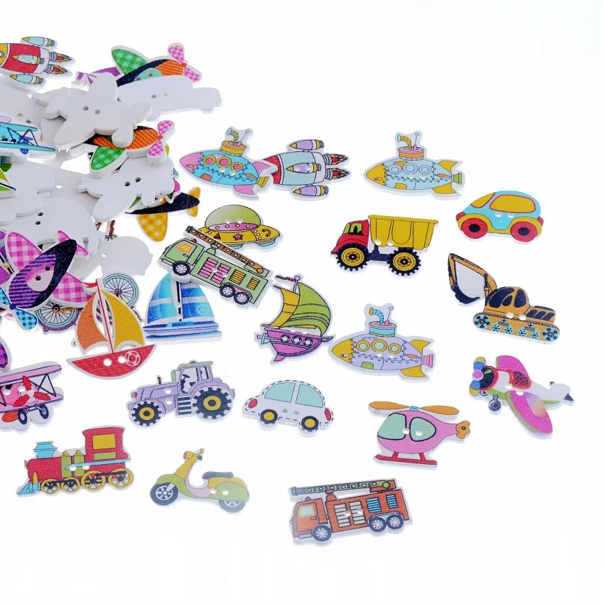 Бесплатная доставка 50 шт. Случайных Смешанных декоративных милых транспортных