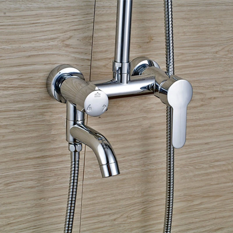 Хромированный настенный набор для ванной комнаты Azeta смеситель ванны с 8-дюймовой