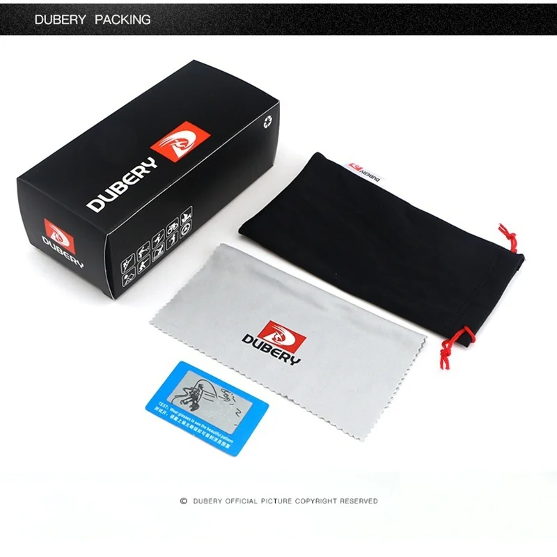 Мужские и женские очки-авиаторы DUBERY брендовые дизайнерские поляризационные