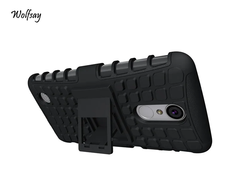 Wolfsay For Case LG K8 2017 Cover Rubber &amp Hard PC Fundas LV3 k8 X300 M200N Holder Stand |