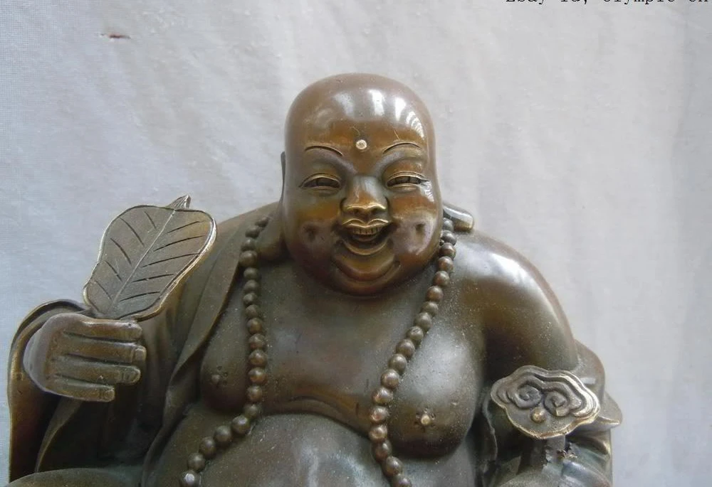 Счастливая статуэтка Будды с 10 &quotстроительными деньгами после собственного