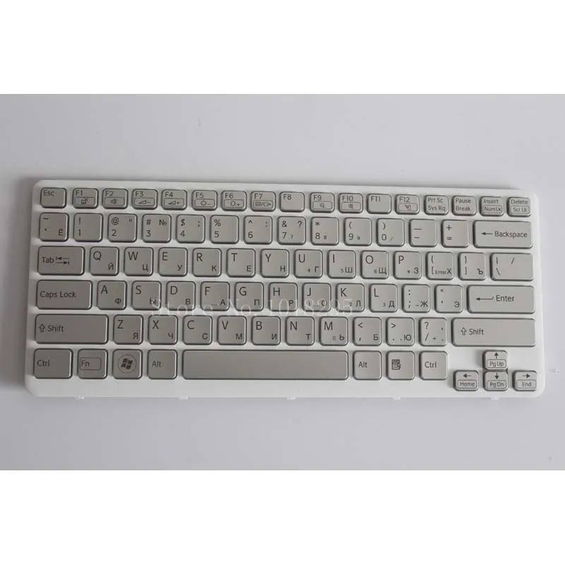 

Russian keyboard For SONY VPC-CA CA26EC CA27EC CA28EC CA CA2S1C CA2S2C CA2S3C RU laptop keyboard Silver with backlit Frame