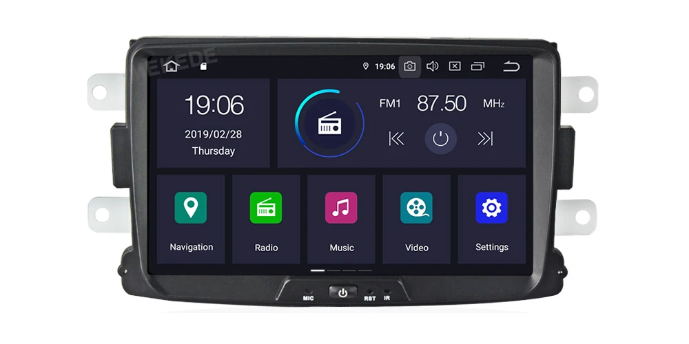 Mekede Android 9,0 автомобильный dvd-плеер радио gps Navi для Lada Xray 2/RENAULT Dacia/Duster/Logan/Sandero аудио стерео головное устройство