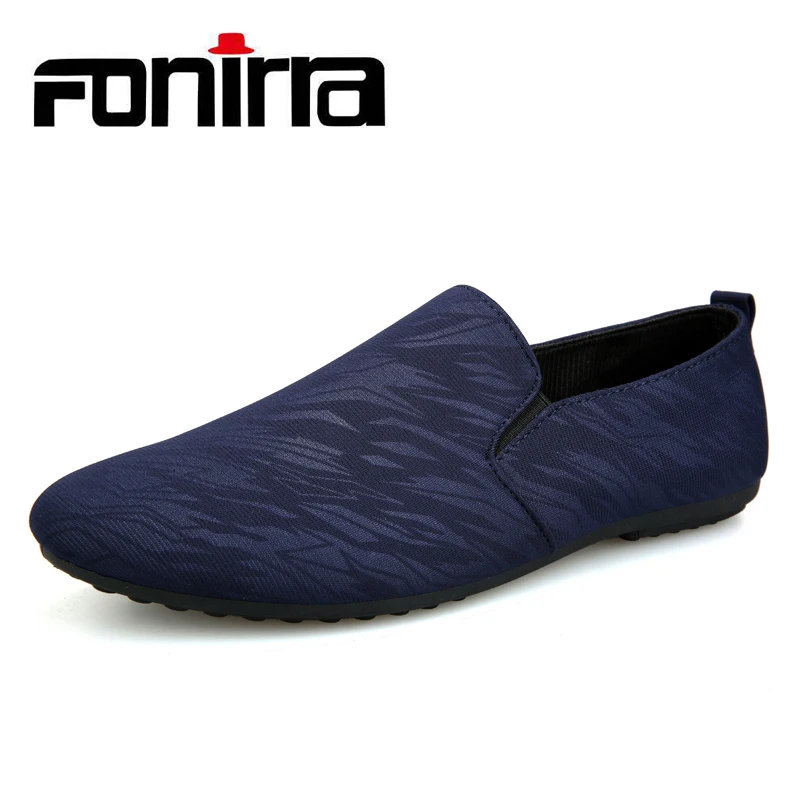 

FONIRRA 2019 New Spring/Autumn Adult Fashion Casual Canvas Driving Shoes Men Loafers Light Breathable Flat Men's Lazy Shoes 600