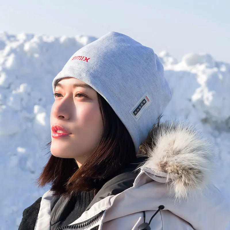 Wool hat winter Hat Plush Knitted Outdoor Sports/climbing/skiing/hiking Cap with Thermometer | Спорт и развлечения
