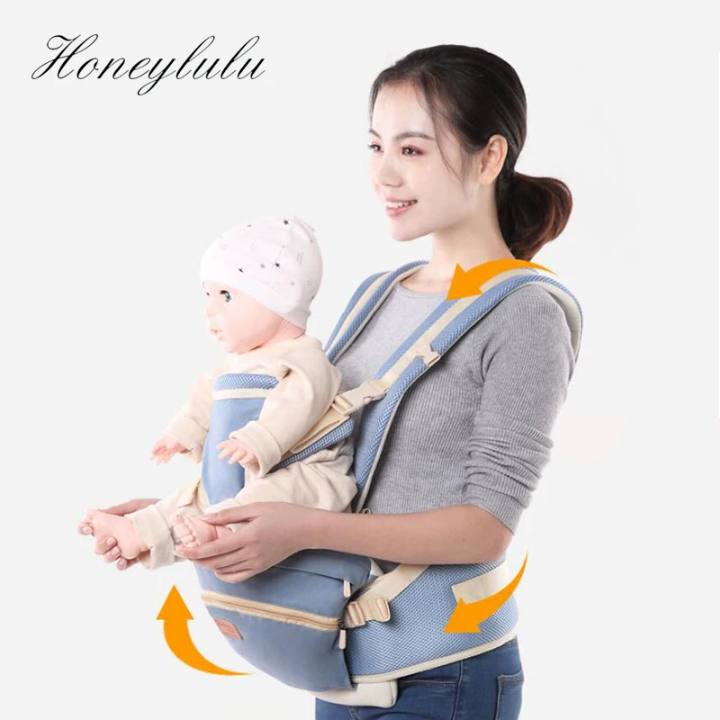 Слинг для новорожденных Honeylulu со съемной спинкой дышащая сетчатая слинг детей