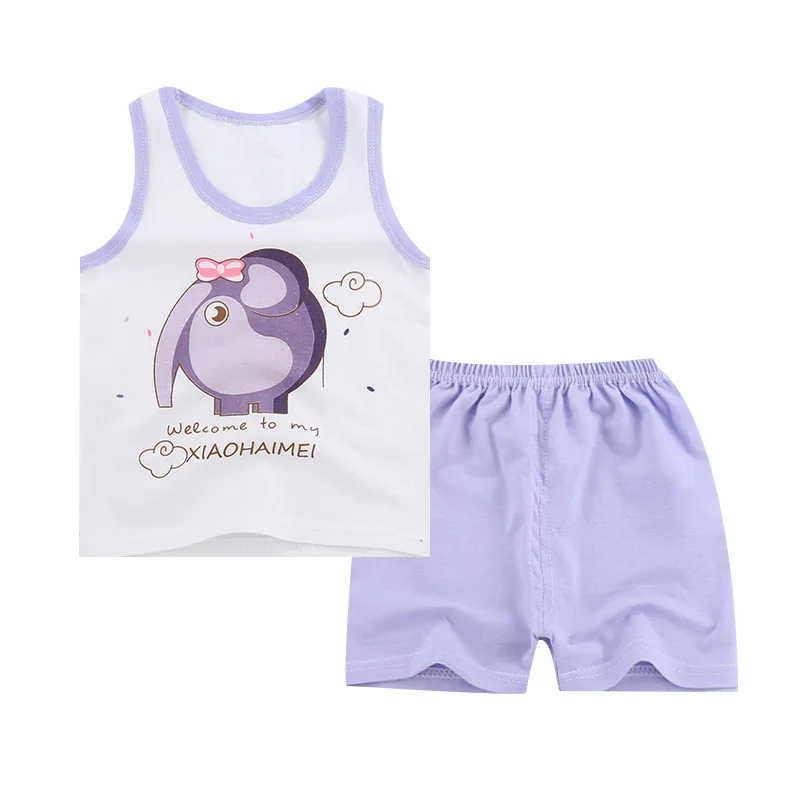 2019 new baby clothes set summer boy and girl body suit cartoon kids clothing cotton children's cloth retail | Детская одежда и