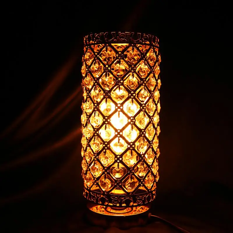 Новая мода современный Дизайн кристалл настольная лампа прикроватная