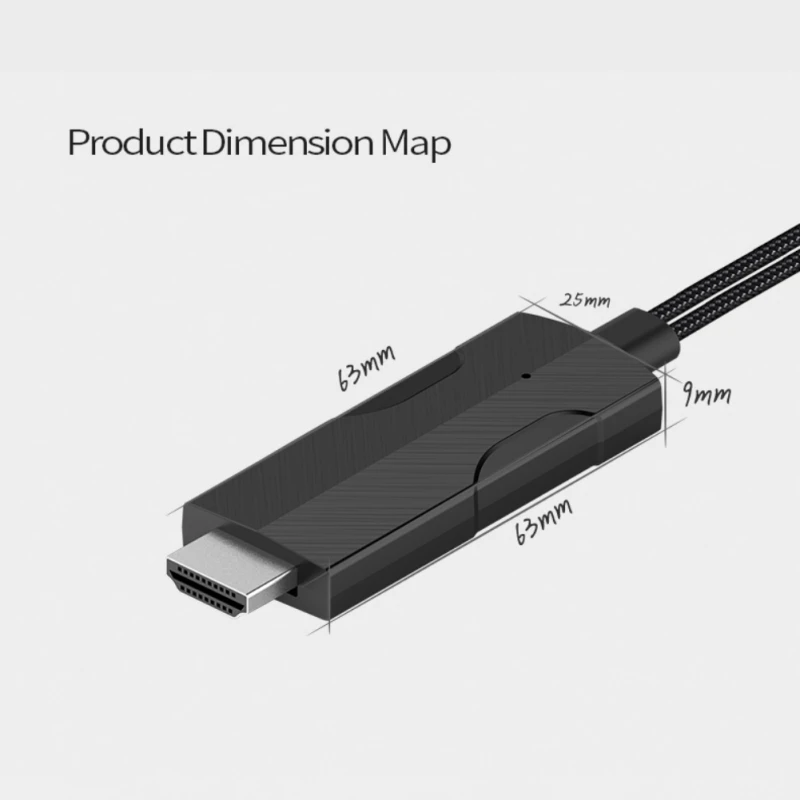 LD15-D USB к HDMI проводной экранный преобразователь 4K высокой четкости Plug-and-игровой