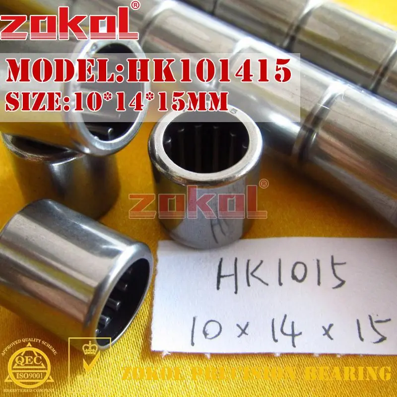 Подшипник zokol HK1008 HK1010 HK1012 HK1015 игольчатый роликоподшипник плавающего 10*14*8/10/12/15 мм - Цвет: HK101415(HK1015)