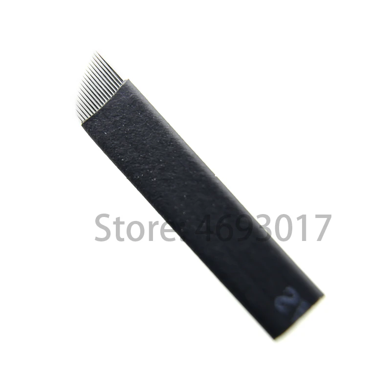 18pin Лезвия для тату шт. 0,18 мм 500 Agulhas Ламина Para Tebori Flex Microblading Вышивка крестом иглы 12 14 16 18 U шпильки форма для ручная ручка для бровей - Габаритные размеры: 18pin